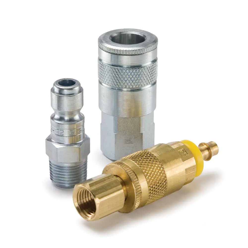 Parker10系列快換陰陽接頭 - 汽車空氣軟管和工具快速接頭（氣動，空氣）Tru-Flate型結(jié)構(gòu)互換型